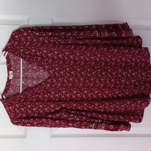 Long sleeve button up blouse